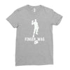 finger wag batle royal gaming Ladies Fitted T-Shirt