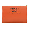 funny t shirt here i am! what are your other two wishes rude tee offen Accessory Pouches