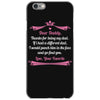Dear Daddy, Thanks for Being my Dad Baby Boy Letter to Father iPhone 6/6s Case