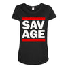 Martinez Twins savage Maternity Scoop Neck T-shirt