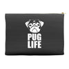 pug life dog tee new Accessory Pouches