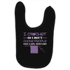 i crochet so i don't choke people save a life, send yarn Baby Bibs