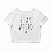 Juanpa Zurita Stay Weird Crop Top