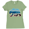 wild bear Ladies Fitted T-Shirt