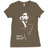 nick cave microphone Ladies Fitted T-Shirt