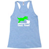 dino fast food  fun Racerback Tank
