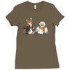 the owl and the weasel Ladies Fitted T-Shirt