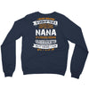 Super Cool Nana Of A Freaking Awesome Granddaughter Crewneck Sweatshirt
