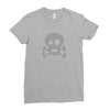 Skull Ghost Ladies Fitted T-Shirt