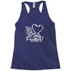 girls fish too only prettier Racerback Tank