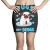 pugs not drugs Mini Skirts