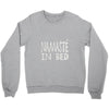 namaste in bed off shoulder Crewneck Sweatshirt