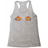 pumpkin skull hand Racerback Tank
