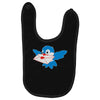 un oiseau et sa declaration d'amour Baby Bibs