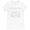 yoga class Ladies Fitted T-Shirt