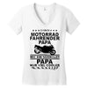 motorrad papa Women's V-Neck T-Shirt