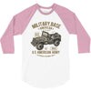 american army jeep 3/4 Sleeve Shirt