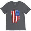 sa distress flag cool american V-Neck Tee