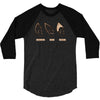 nerd ears 3/4 Sleeve Shirt