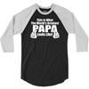 what world's greatest papa 3/4 Sleeve Shirt