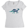 Princess Dinosaur Women's Triblend Scoop T-shirt