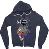who loves rotweiller Zipper Hoodie