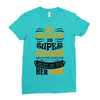 My Daughter Is Super Awesome Her Mom Ladies Fitted T-Shirt