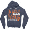half man , half komodo dragon Zipper Hoodie