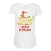 chicken permission Maternity Scoop Neck T-shirt