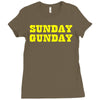 sunday gunday Ladies Fitted T-Shirt