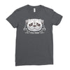 pug mom sugar skull Ladies Fitted T-Shirt