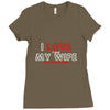 i love it when my wife lets me go mountain biking Ladies Fitted T-Shirt