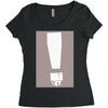 exclamation box Women's Triblend Scoop T-shirt