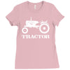 tractor driver for farmer and construction worker Ladies Fitted T-Shirt