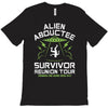 alien abductee survivor tour ufo nerd geek comic funny T-Shirt