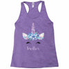 birthday unicorn family series brother Racerback Tank