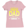 proud dad nurse Ladies Fitted T-Shirt