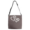hearts sticker vinyl decal Adjustable Strap Totes