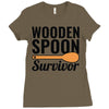 wooden spoon survivor (2) Ladies Fitted T-Shirt
