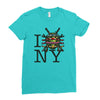i (turtle) ny Ladies Fitted T-Shirt