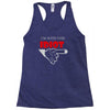 i'm with this idiot funn Racerback Tank