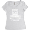 driver picks the music passenger shuts his cakehole Women's Triblend Scoop T-shirt