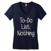 lazy day humour Women's V-Neck T-Shirt