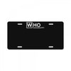 doctor who m.d   vintage retro tv show fan dr License Plate
