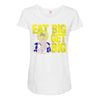 eat big get big Maternity Scoop Neck T-shirt