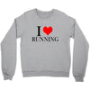 i love running Crewneck Sweatshirt