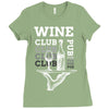 Wine Club Ladies Fitted T-Shirt