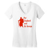 for england and st Women's V-Neck T-Shirt