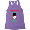 christmas baking team crew snowman Racerback Tank