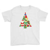 christmas tree made of bells stocking santa Youth Tee